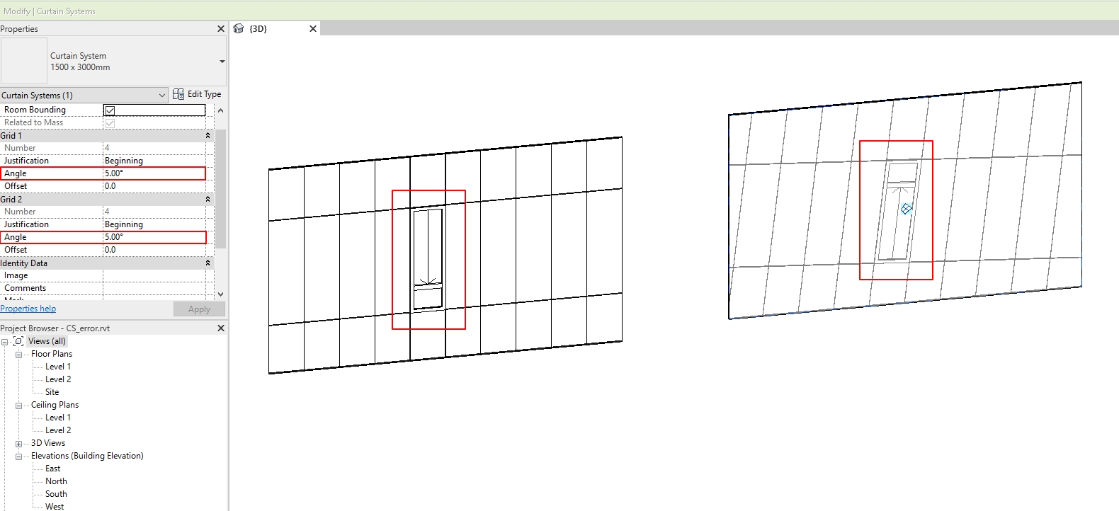 The Mullions In A Curtain System Change Orientation When The Angle Of 