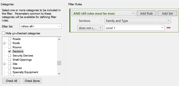How to associate section views with a level in Revit