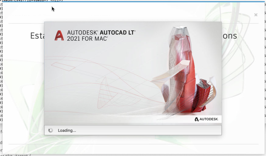 如果没有 Internet 连接，启动 AutoCAD LT for Mac 时停下“正在加载”消息