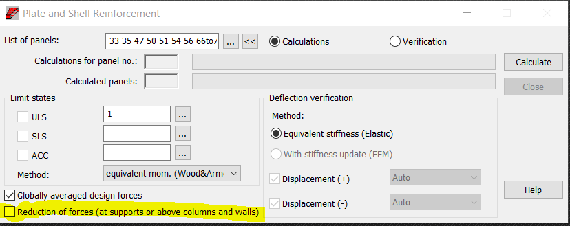 When advanced properties defined for supports are taken into account in ...