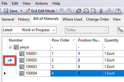 Item Bom Drag Drop Reorder Icons Search Autodesk Knowledge Network