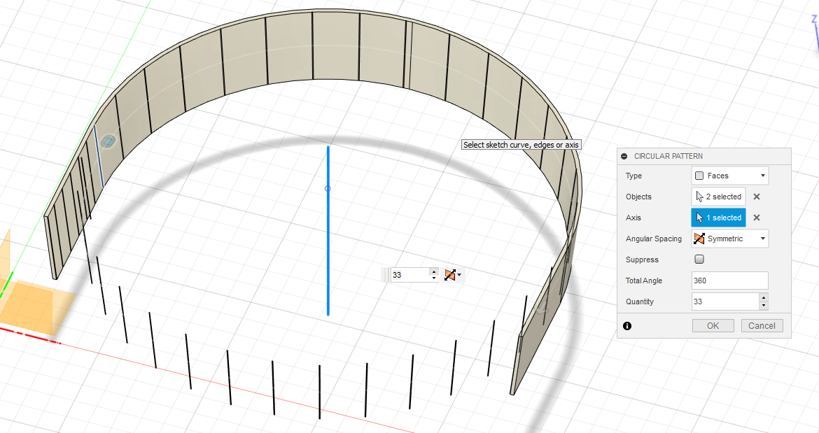 O que significa o vínculo de projeção no Fusion 360 projetar uma