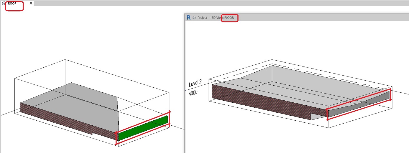 Wrong cut pattern on floors and roofs modified with split lines and cut ...