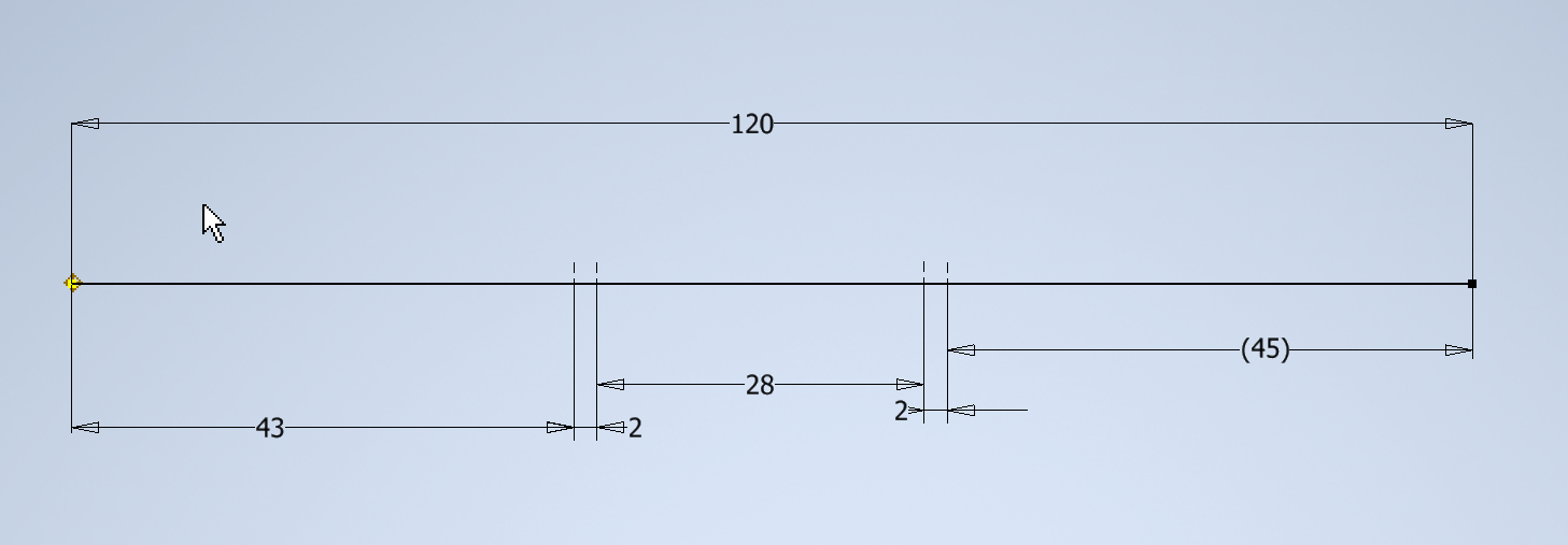 Points in 3d sketch switch sides after changing dimension in Inventor