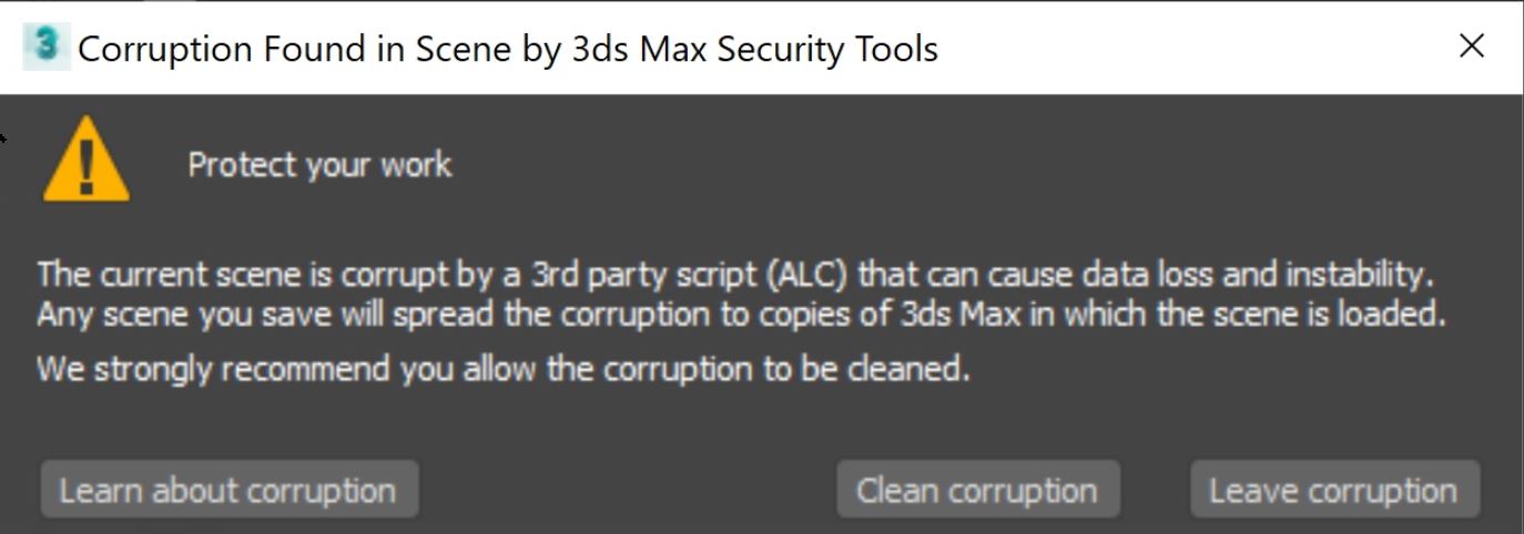 3ds max scene security tools