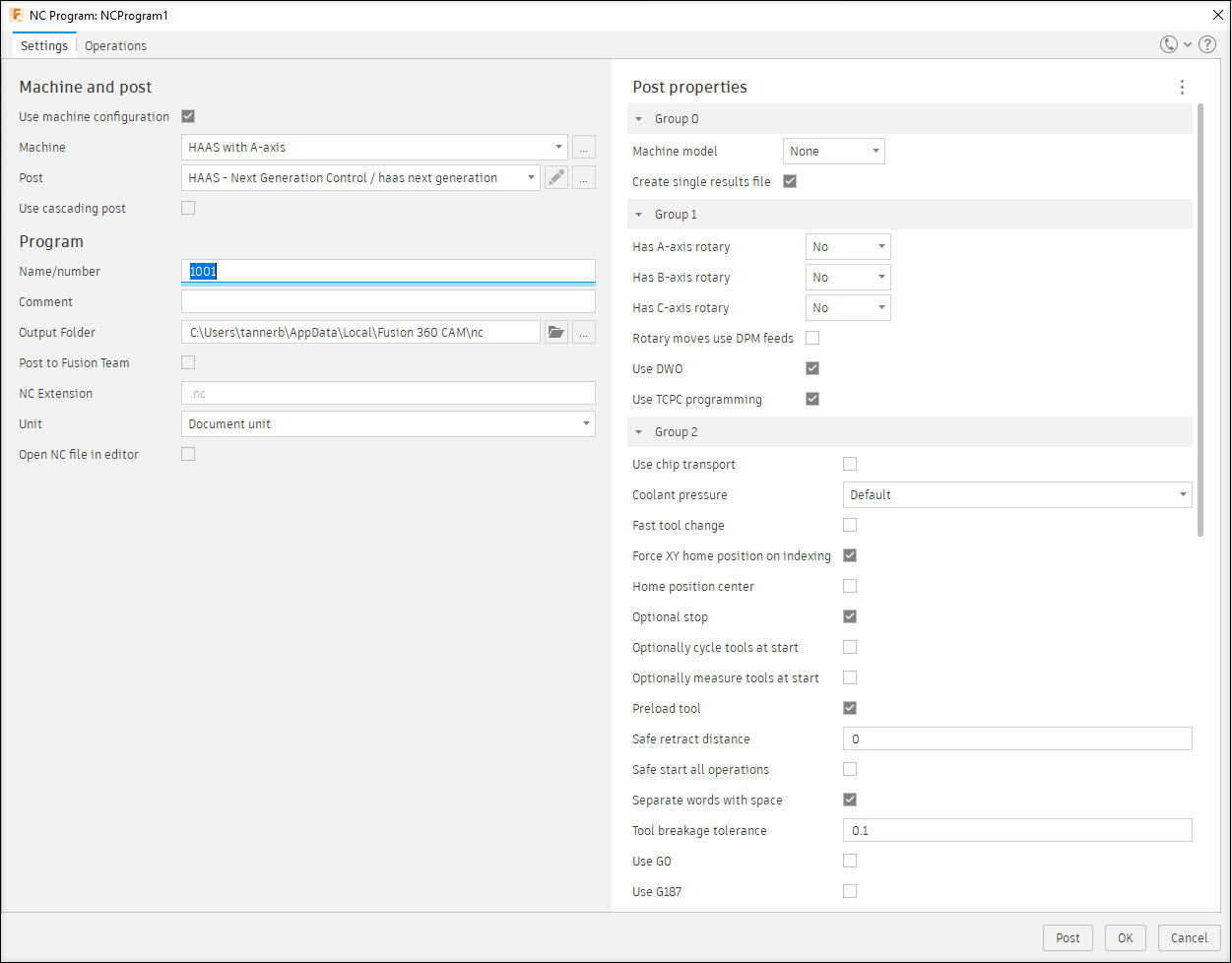 Is it possible to use the legacy post processor dialogue in Fusion 360