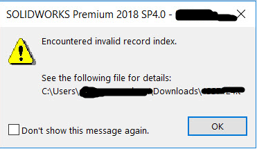 ステップ ファイルは Fusion から SOLIDWORKS にインポートされ