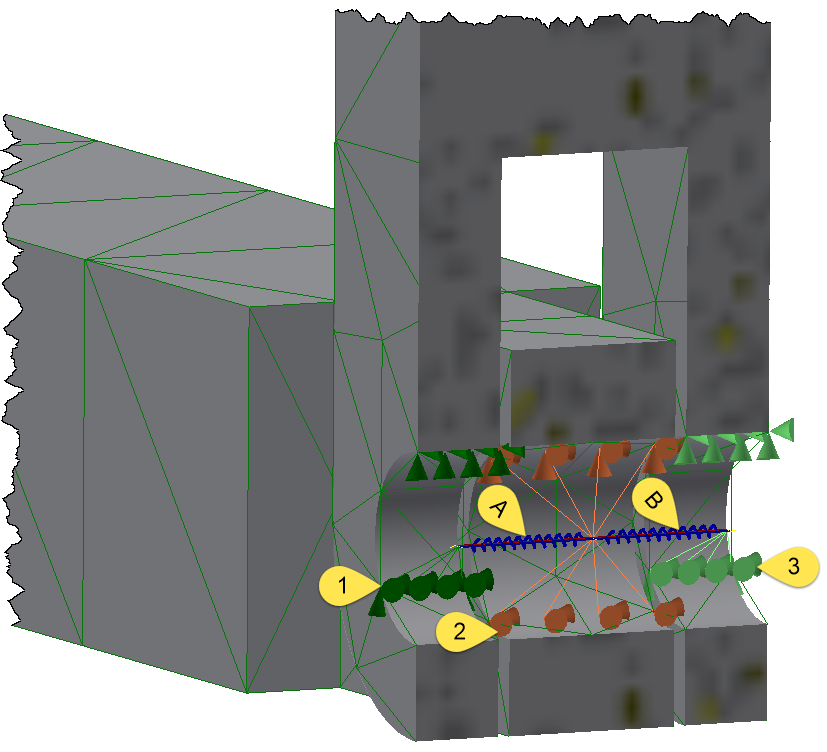 Inventor Nastranでのリンク間のピン接続を作成する方法