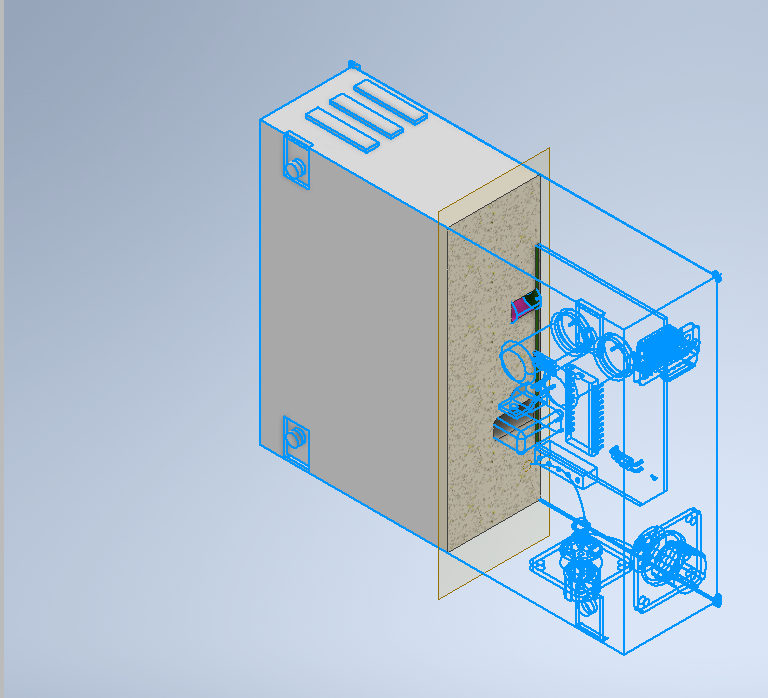 Como preencher volumes internos em uma montagem do Inventor