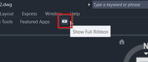 Ribbon or Toolbars are missing blank disappear in AutoCAD Products