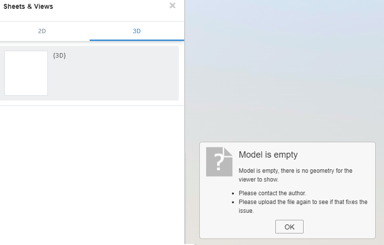 "Model Is Empty" When Trying To Open A Revit Model With Linked Files In ...