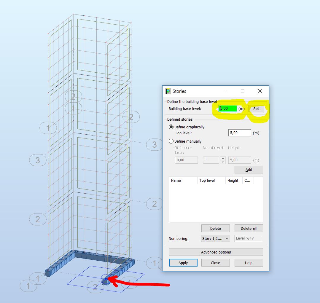 Robot Structural Analysisでコア壁の結果がありません
