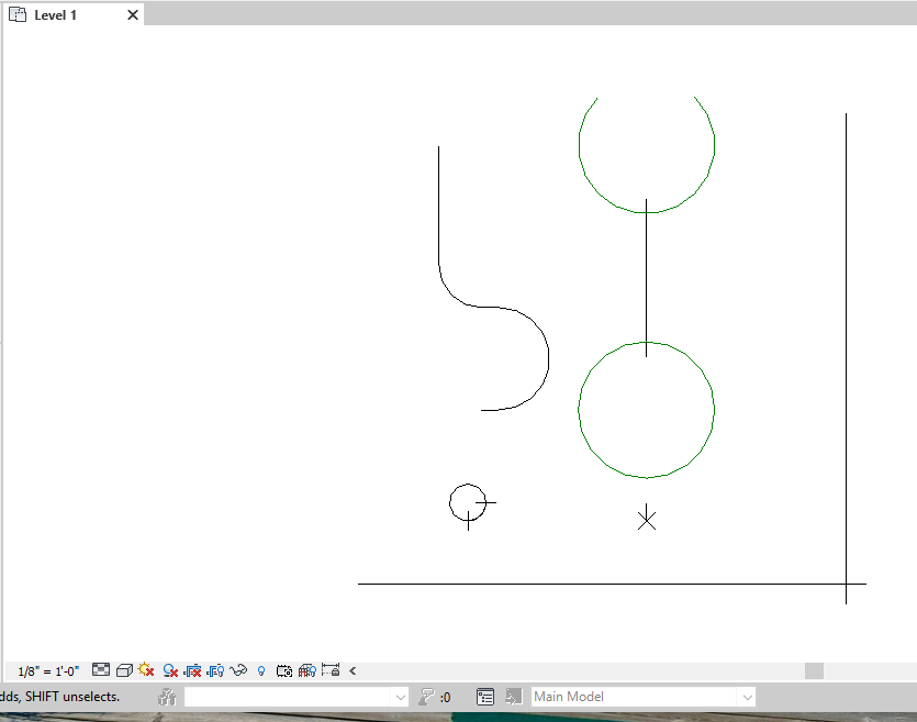 Symbolic lines for rise/drop symbols are missing in Revit Revit