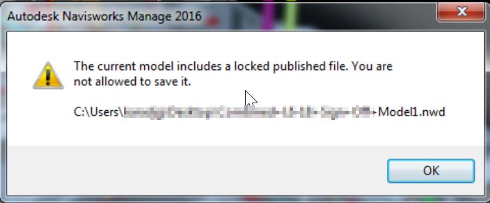 "Gluing error" after uploading a NWD file to BIM 360 Glue