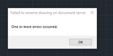 Unable to open or remove the file in BIM 360