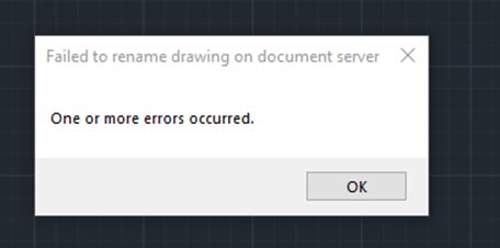 Unable To Open Or Remove The File In BIM 360