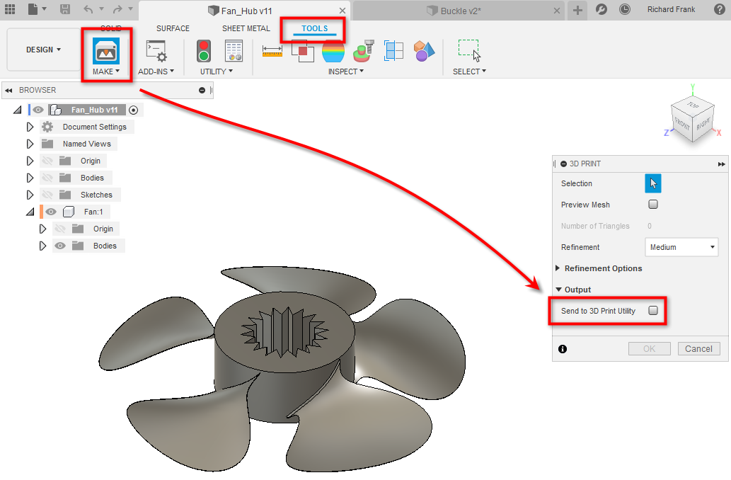 fusion 360 import stl file