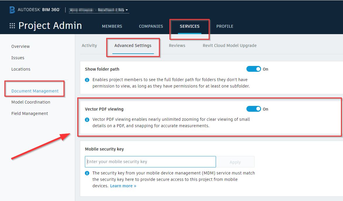 Zoom in PDF files is limited in the BIM 360 Viewer