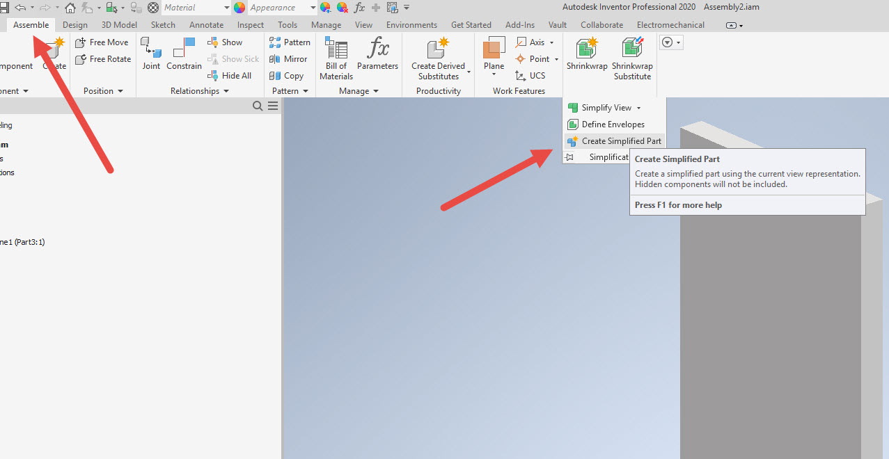 How to convert an Inventor Assembly to Part Inventor 2021 Autodesk