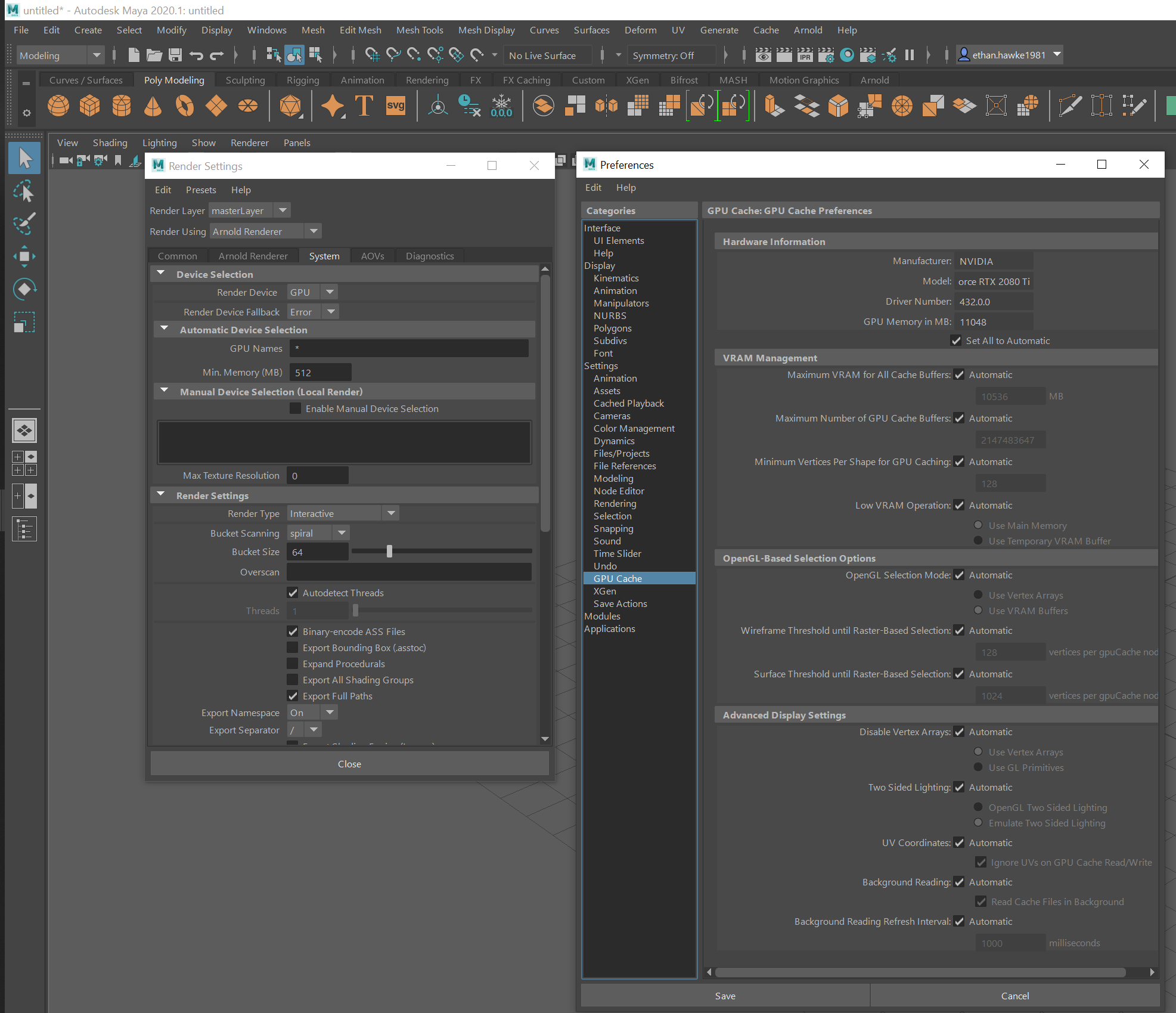 Graphics Card is not showing in tab when rendering with Arnold Maya | Maya 2020 | Autodesk Knowledge Network