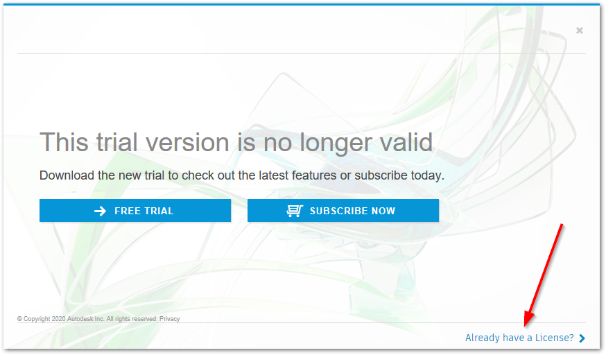 How to activate a trial for Autodesk Point Layout