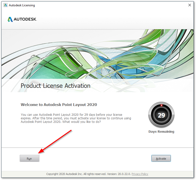 So aktivieren Sie eine Testversion für Autodesk Point Layout