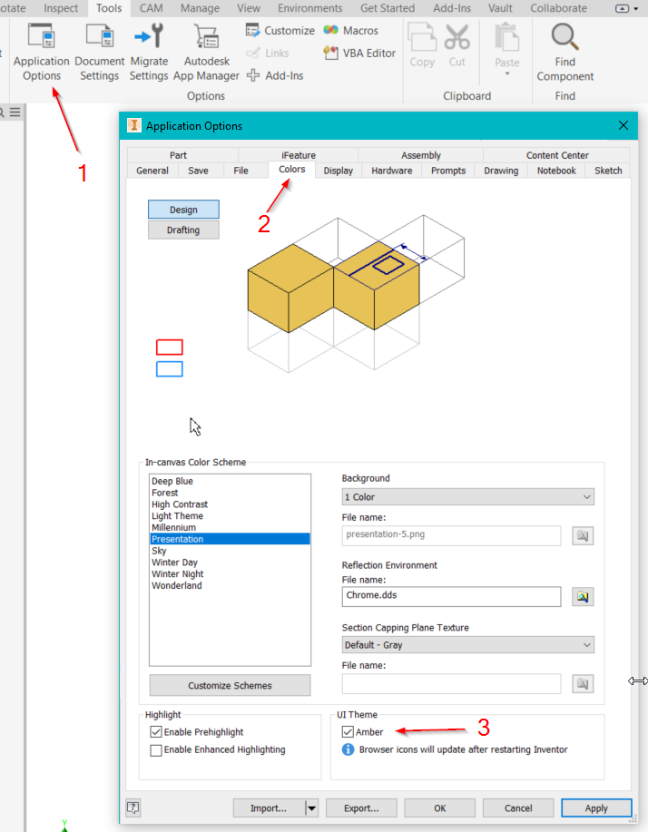 What can be done to make the Inventor 2020 Browser icon look more like the Inventor  2019 browser icons | Inventor 2020 | Autodesk Knowledge Network