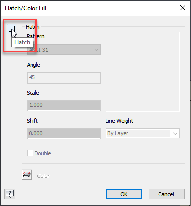 How To Remove A Hatch In A Drawing Sketch In Inventor Inventor Autodesk Knowledge Network