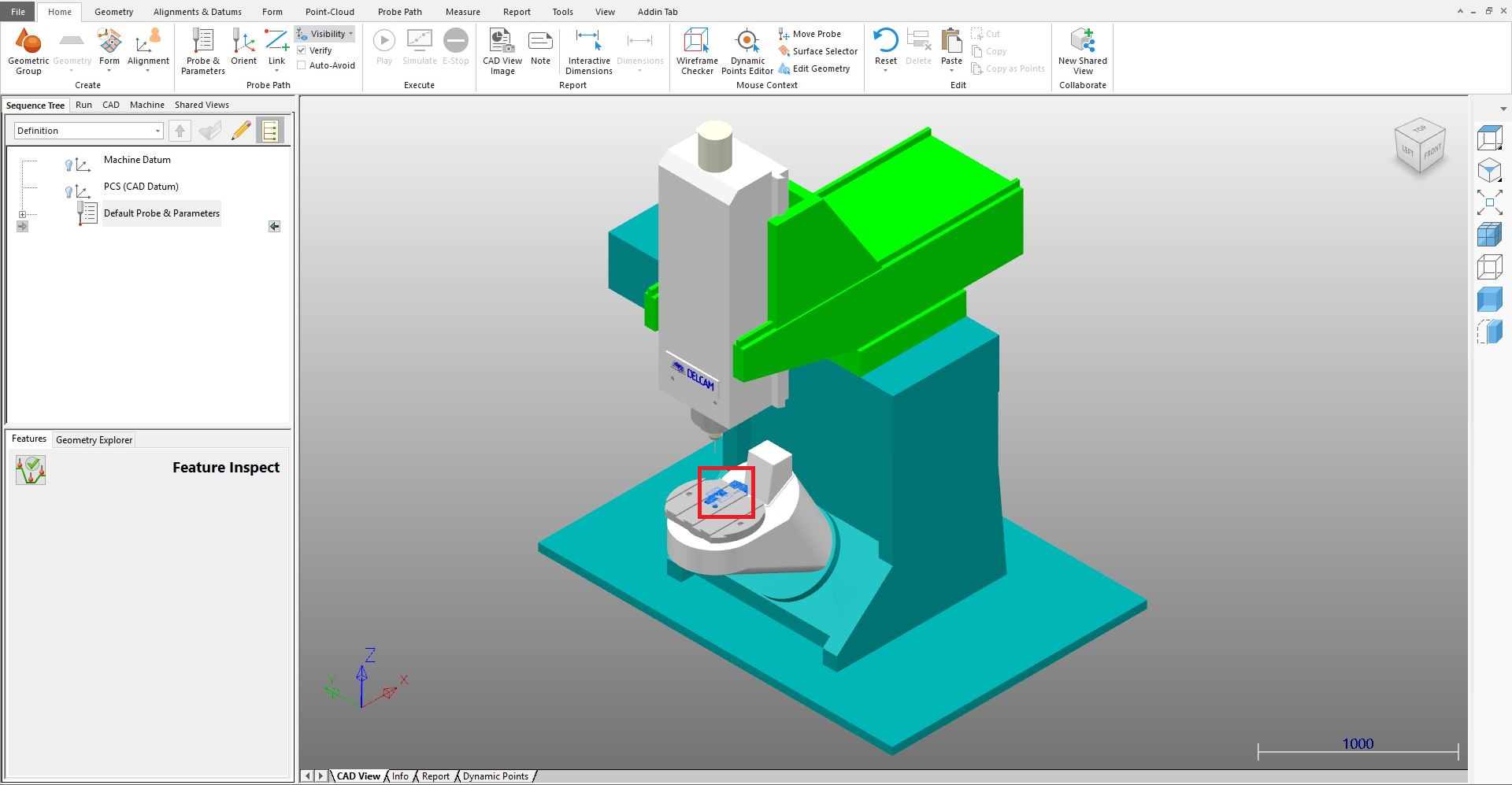How To Position Cad Model On The Machine Table At Powerinspect Powerinspect 18 Autodesk Knowledge Network