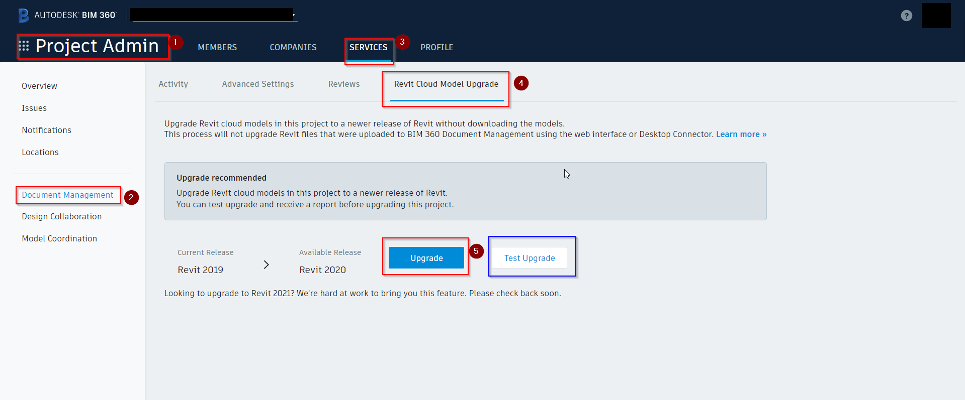 How to upgrade a Revit Cloud Workshare model in BIM 360/ ACC BIM 360