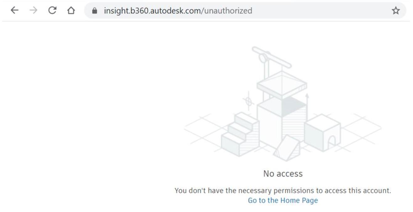 "No access" message returned for members when attempting to access BIM