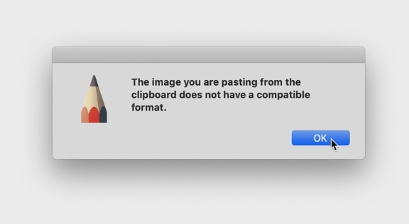 Copy and paste of files from clipboard does not work on MAC OS in