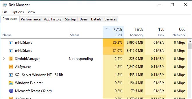 High CPU or RAM usage during Moldflow analysis or meshing in the ...