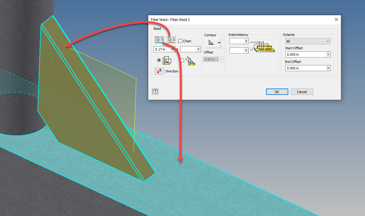 Fillet Weld not working as expected and cannot be created within Inventor  2019 | Search | Autodesk Knowledge Network