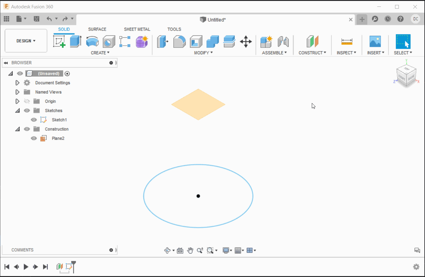 How to redefine the sketch plane for a sketch in Fusion 360