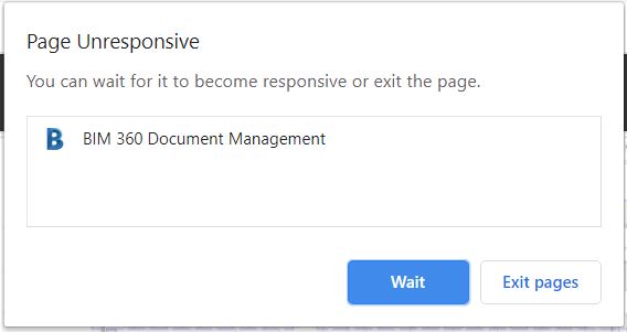 Bim 360にアップロードされたpdfを表示すると 応答時間が長くなる Bim 360 Autodesk Knowledge Network