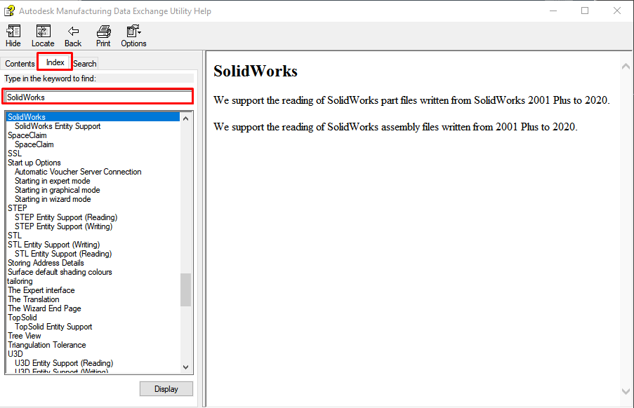 Autodesk manufacturing data exchange utility что это