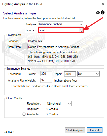 missing-results-of-lighting-analysis-from-insight-for-a-certain-level