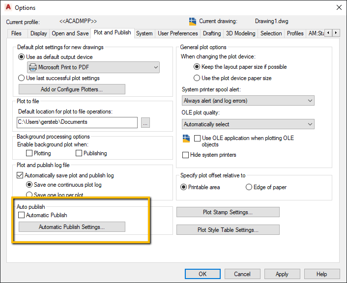 Autocadベースの製品で 自動パブリッシュ設定 をクリックしても何も起こりません Autocad Plant 3d Autodesk Knowledge Network