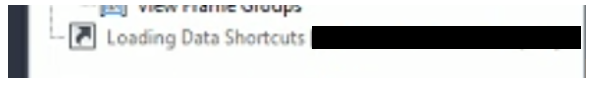 Data shortcuts will not load when working offline on network location ...