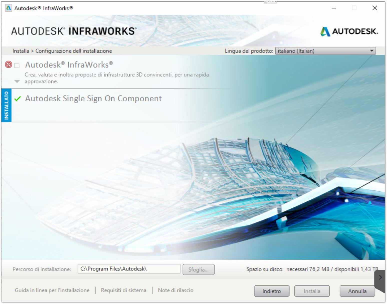 Unable to install InfraWorks due to installer reporting a previous