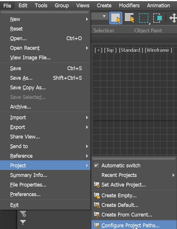 Project defaults to renderPresets instead of Scenes folder in 3ds Max