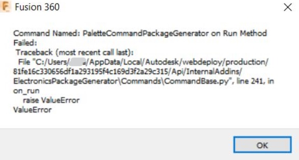 启动fusion 360时 显示 软件包三维面板不是有效的工作空间 缺少dll和 期限已过期 Fusion 360 Autodesk Knowledge Network