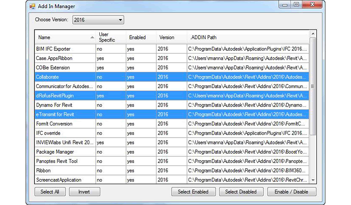 Revit 製品のアドインを無効にする方法 Revit 製品 Autodesk Knowledge Network