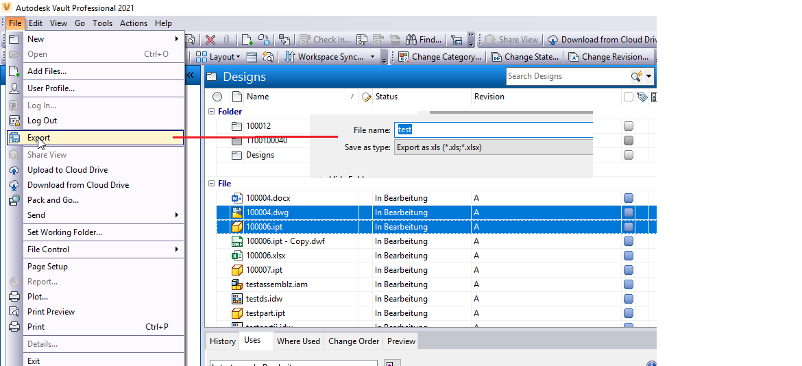 Template file for Vault export of current grid view (table) | Vault ...