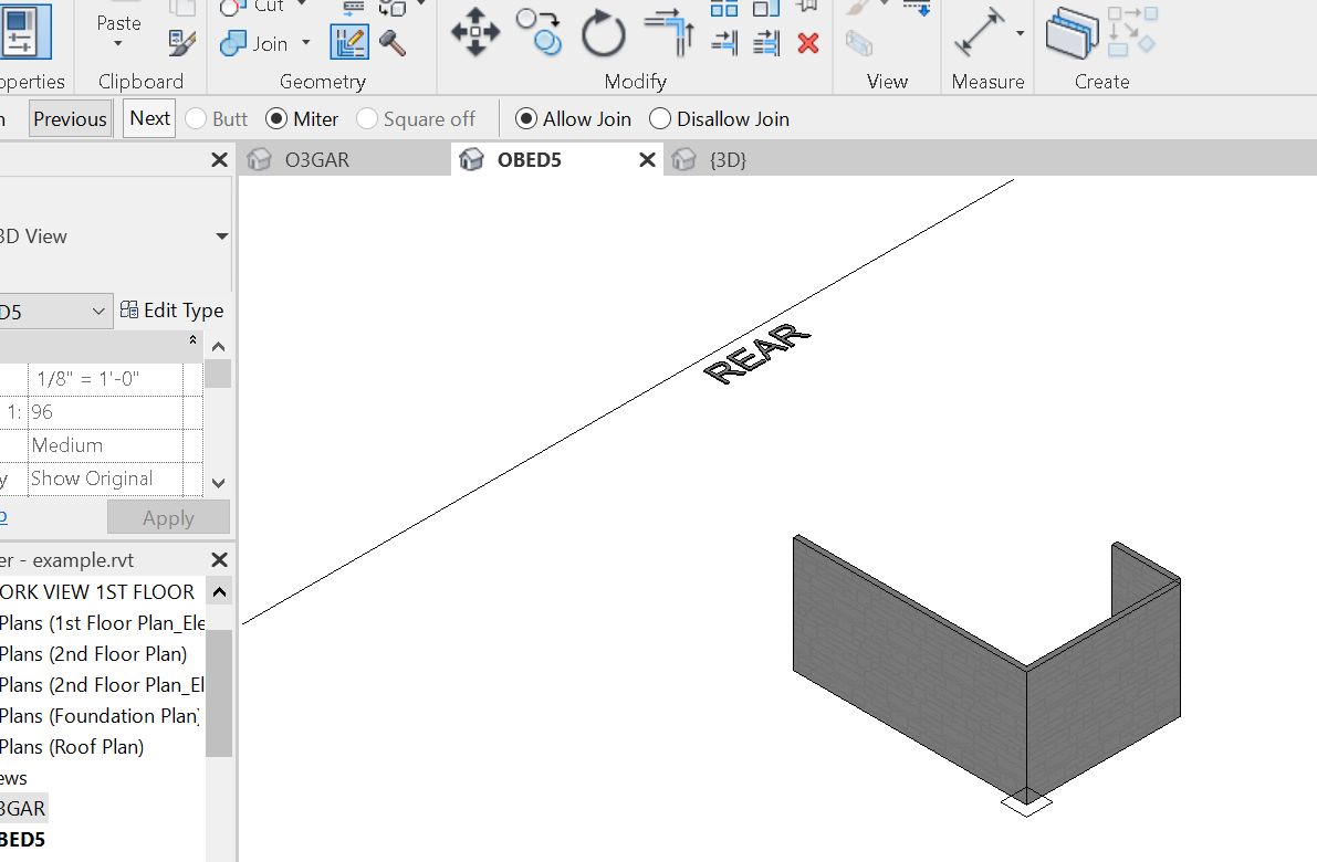 Wall joins do not form correctly if there is already an instance of the