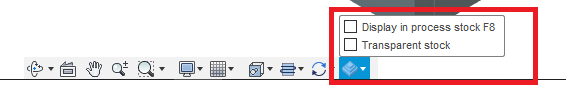 Stock is displayed when not simulating and 