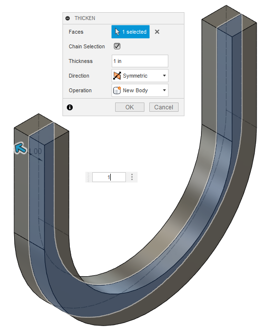 How To Thicken A Surface In Fusion 360