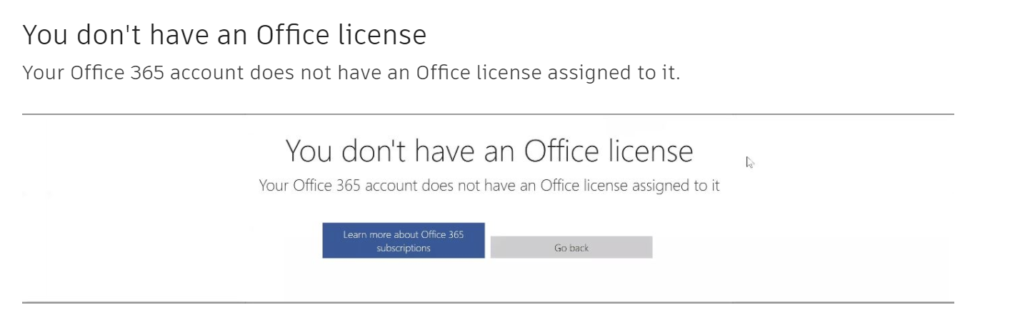 No dispone de una licencia de Office
