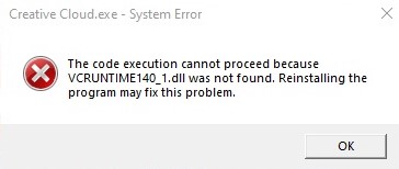 The Code Execution Cannot Proceed Because Vcruntime140 1 Dll Was Not Found When Launching Autodesk Products Autocad Autodesk Knowledge Network